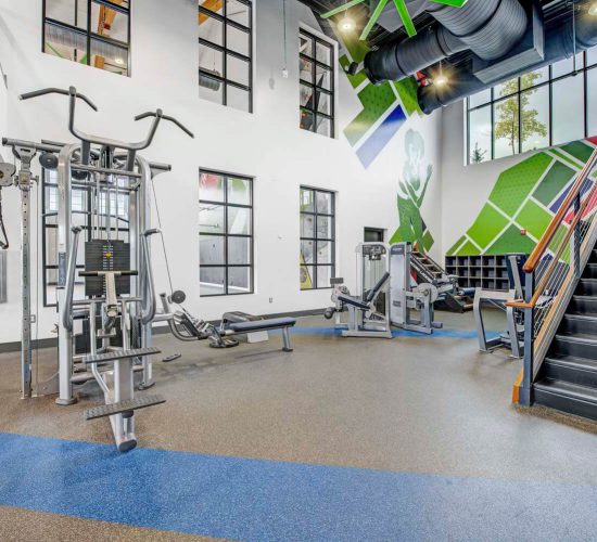 Fitness center in apartment complex near PSU