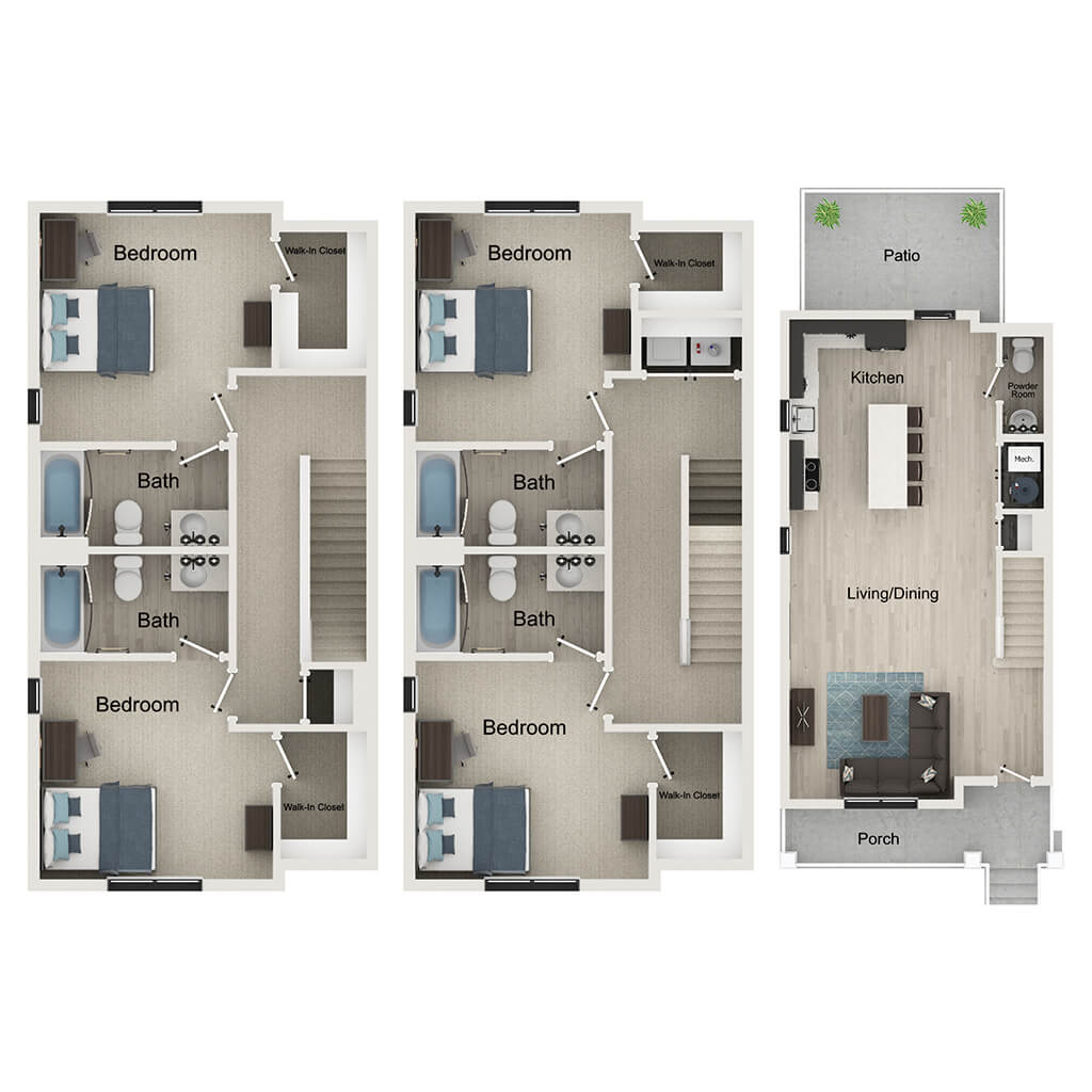 4BR/4.5BA – Sutherland C floor plan
