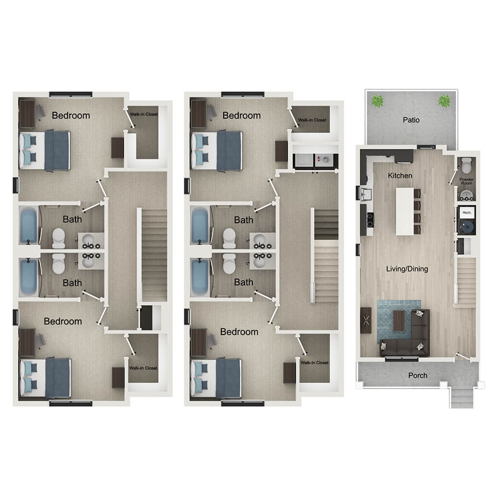 4BR/4.5BA – Sutherland A floor plan
