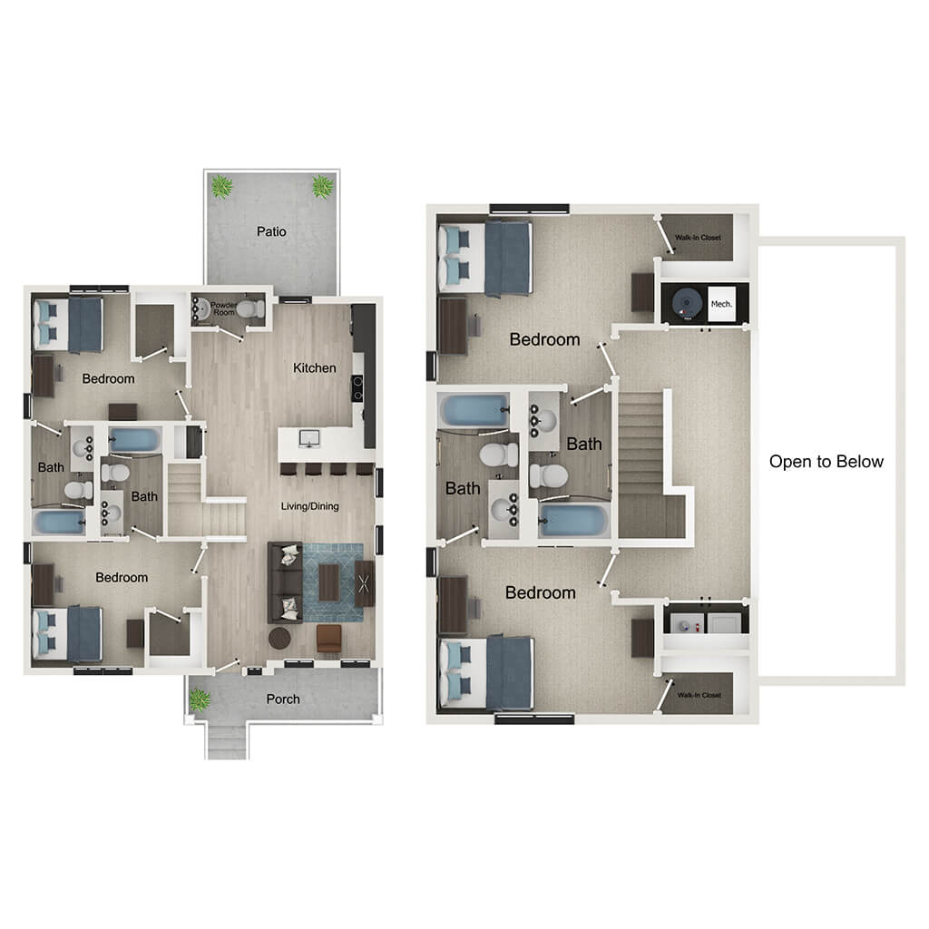 4BR/4.5BA – Vega floor plan