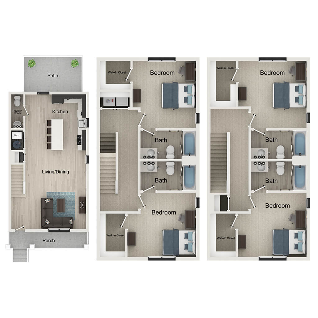 4BR/4.5BA – Sutherland B floor plan