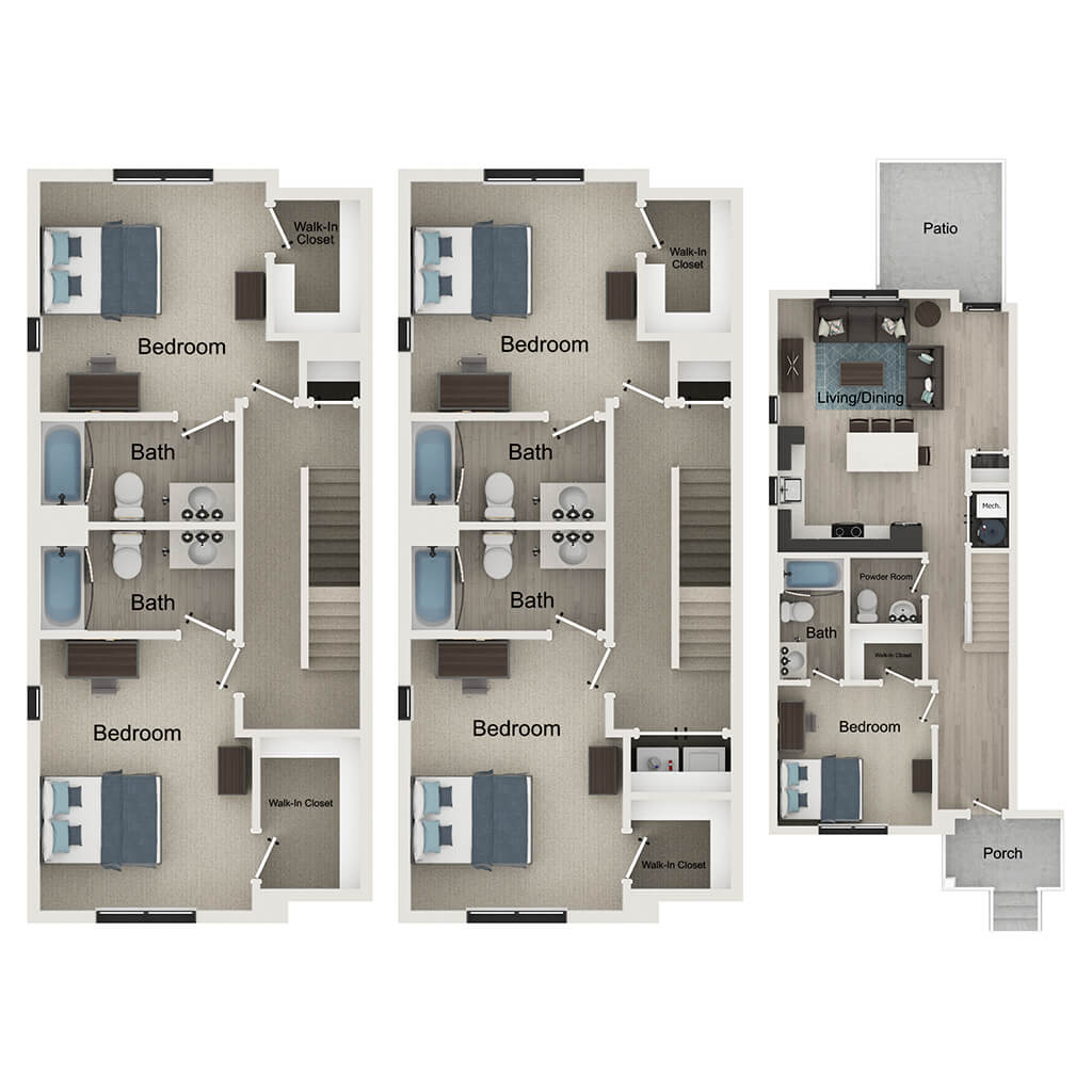 5BR/5.5BA – Whitaker floor plan