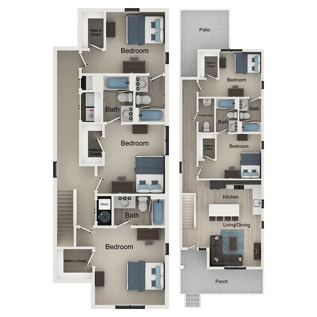 5BR/5.5BA – Glenn floor plan